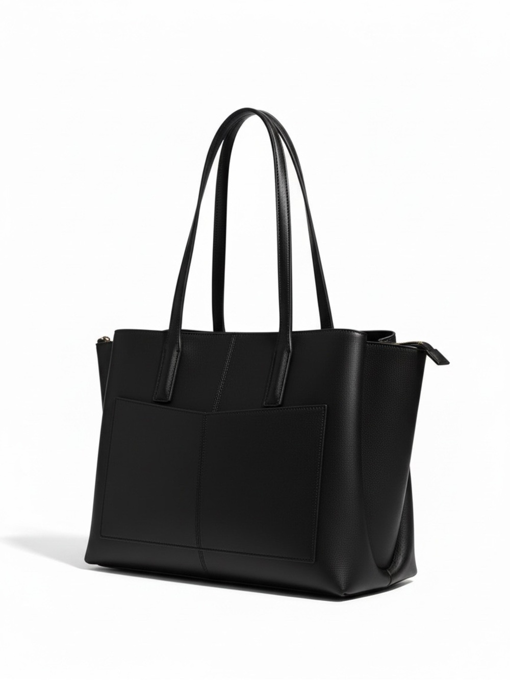 FREJA New York Paloma Tote Black Vegan Leather Work Bag EUC - MSPR $368 - Picture 2 of 12